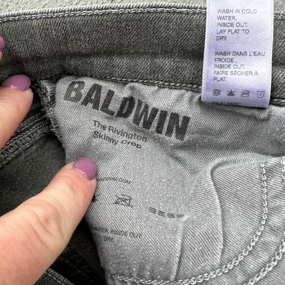 Baldwin The Rivington Skinny Crop Jeans Gray Size 31 - Picture 4 of 5